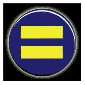  Equality sign button with pin back: Everything Else