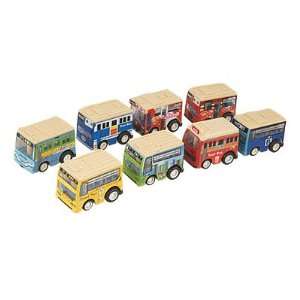   Pcs Colourful Plastic Smooth Wheel Tour Bus Toy for Childen: Baby