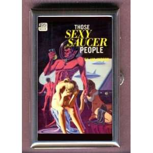  SEXY SAUCER PEOPLE SCI FI PULP Coin, Mint or Pill Box 