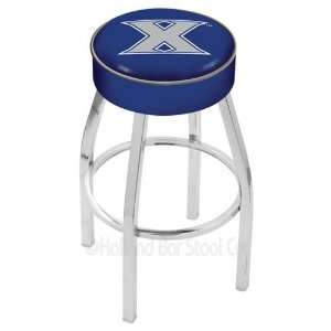  Xavier Musketeers Logo Chrome Swivel Bar Stool Base with 4 