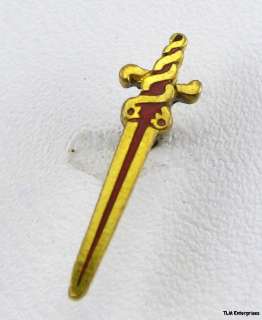 MYSTERY PIN   Sword Serpent Vintage fraternal Snake PIN  