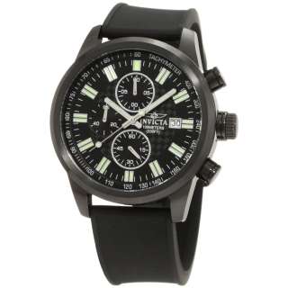   Specialty Black IP Case Chronograph Rubber Strap Watch 1683  