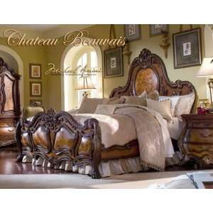    Chateau Beauvais Queen Panel Bed   Aico 75012 39: Home & Kitchen
