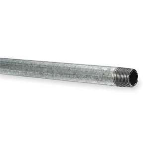 Welded Steel Schedule 40 Pipe Pipe,1 1/4 x 24 In,Threaded,Galvanized 