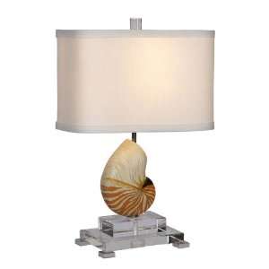 Mariana Imports 690058 Signature 1 Light Table Lamps in Nautilus Shell 