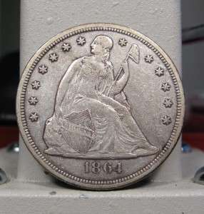 1864 Seated Liberty Silver Dollar *Choice XF* Tough Date! Civil War 