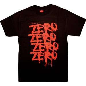  Zero T Shirt Blood Repeat [X Large] Black Sports 