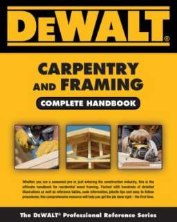dewalt carpentry and framing gary brackett paperback $ 14 74