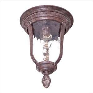  Minka Lavery 8999 61 Flush Mount with Clear Hammered Glass 
