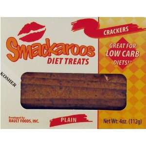 Smackaroos Diet Treats Plain Low Carb Crackers  Grocery 