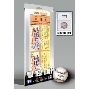   1957 World Series Mini Mega Ticket   Atlanta Braves: Sports & Outdoors