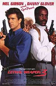 LETHAL WEAPON 3   Movie Poster   MEL GIBSON   1992  