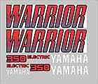 Warrior 350 Stock Style Full Graphic Kit Decals Stickers 87 04 Red Atv 