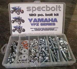 Yamaha YFZ 450 ATV Bolt Kit YFZ450 Quad SPECBOLT fasteners plastic 