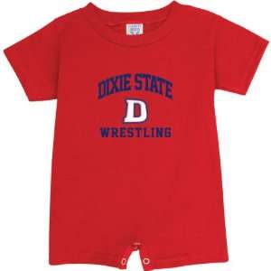   State Red Storm Red Wrestling Arch Baby Romper: Sports & Outdoors