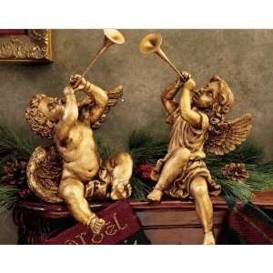 Xoticbrands Statue Collectors Italian Trumpeting Angels Cherub Of St 
