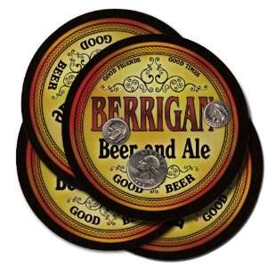  BERRIGAN Family Name Beer & Ale Coasters: Everything Else