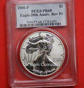 2006 AMERICAN LIBERTY EAGLE 20th ANNIVERSARY SILVER $1 ONE DOLLAR 