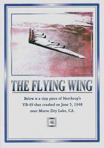THE FLYING Wing Northrop YB 49 aircraft piece  