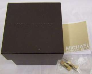 Michael Kors Runway Watch Bracelet Chronograph MK 8077 w/Box & Papers 