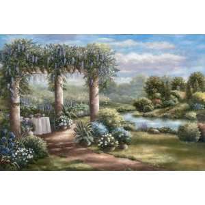  Garden of Blue II by Betsy Brown. Size 36.00 X 24.00 Art 