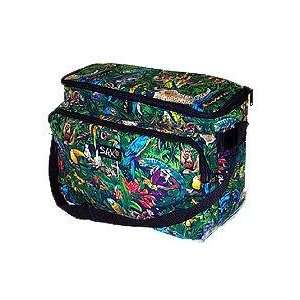 Tropical Jungle Animal Insulated Soft Side Large Lunch Picnic Beach 