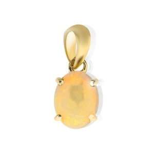  9ct Yellow Gold Opal Pendant: Jewelry