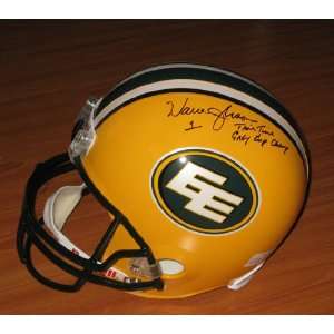   SIGNED Full Size Helmet w 5 Time Grey Cup Champ: Sports Collectibles