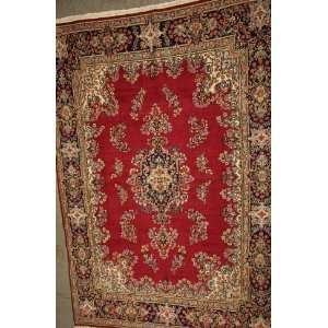  9x13 Hand Knotted KERMAN Persian Rug   96x135: Home 