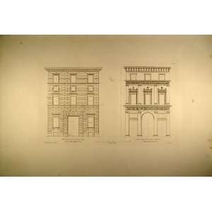  1860 Engraving Renaissance Palace Nari Rome Letarouilly 