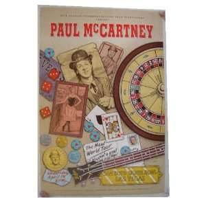  Paul McCartney Poster The Beatles New World Tour 