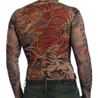 Mens Sleeves Full Body Tattoo Shirt (Tiger)