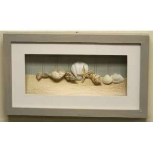   Beach Ocean Surf Starfish Framed Shadow Box Wall Art: Home & Kitchen