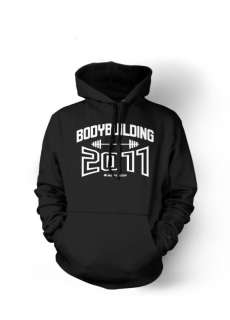 BODYBUILDING 2011 Gym Hoodie Weightlifting Clothing Top  