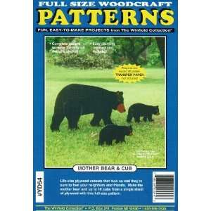    Mother Bear & Cub Yard Art Woodworking Plans Arts, Crafts & Sewing