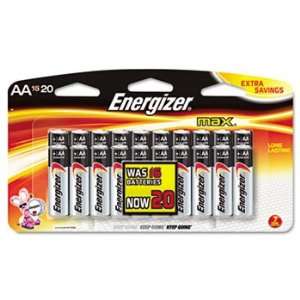  MAX Alkaline Batteries, AA, 20 Batteries/Pack Electronics
