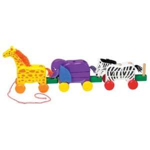  Pull Along Zoo Animals Wood Pull Toy by Melissa & Doug 