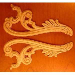  EMBOSSED WOOD APPLIQUE / ONLAY # 770 4 3/8 X 9 7/8 EACH 