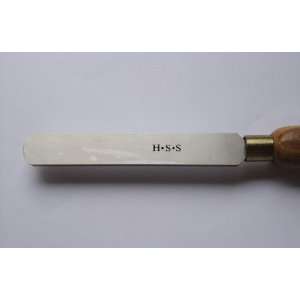 POWERTEC Wood Lathe Chisel, Round Nose Scraper, HSS Blade 1/2  x 5 1 