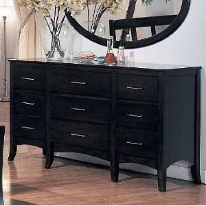   Style Cappuccino Finish Solid Wood Chest /Dresser: Home & Kitchen