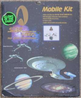 STAR TREK ~ NEXT GENERATION ~ GLOW IN THE DARK ~ MOBILE KIT ~ WITH 