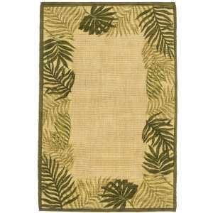  Palm Frame Hand Stenciled Rug: Home & Kitchen