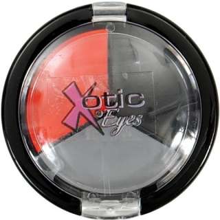 Xotic Eyes Cream Shadow Pallette for Eyes & Hair, 4 Trio Sets to 