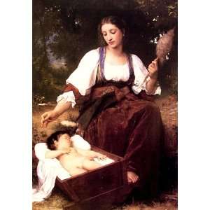  William Adolphe Bouguereau   24 x 34 inches   Lullaby