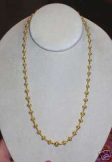  Stunning Solid 22K Gold Bead Is Linked All Together With Solid 22K 