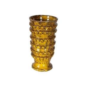 Abigails Cognac Thumbprint Vase:  Home & Kitchen