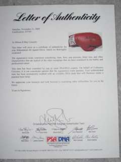 MUHAMMAD ALI signed Boxing Glove w/ PSA/DNA LOA  