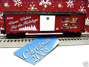 LIONEL 6 25061 CHRISTMAS ANNUAL BOX CAR DATED 2008  