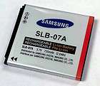 NEW OEM Samsung SLB 07A Camera BATTERY SLB07A Dualview 