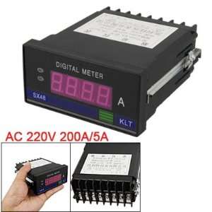   AC 220V 200A Red Digital LCD Volt Amp Panel Meter: Home Improvement